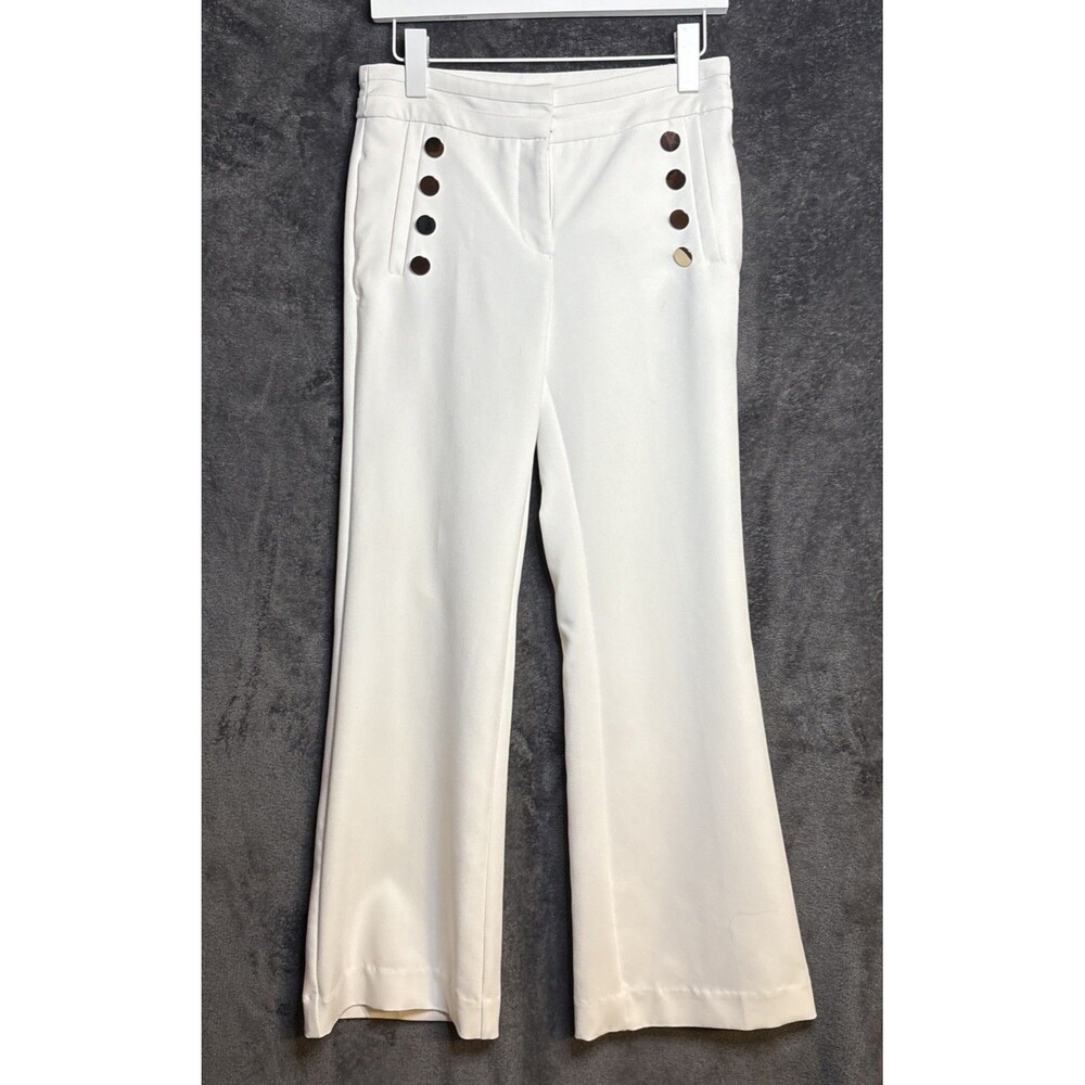 XOXO Pants Womens 3/4 Sailor Retro Style Wide Leg Flare Stretch Lined Essential - Picture 2 of 11